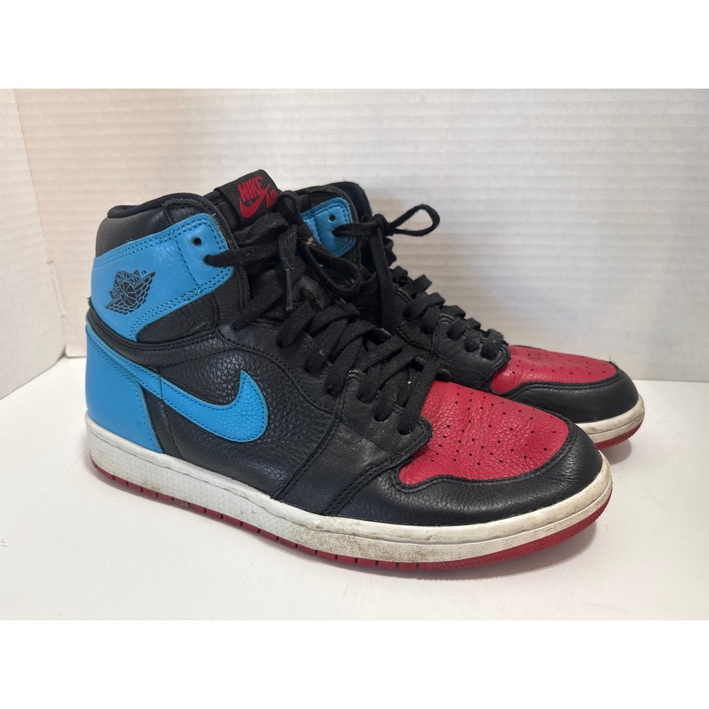 Nike Air Jordan 1 Retro High OG NC to Chi Leather Womens 11.5 CD0461-046 Black